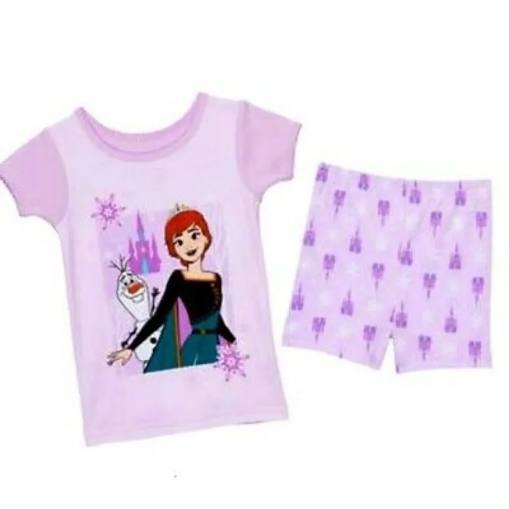 DISNEY Frozen II Anna & Elsa 4-Piece Cotton Pajama Set